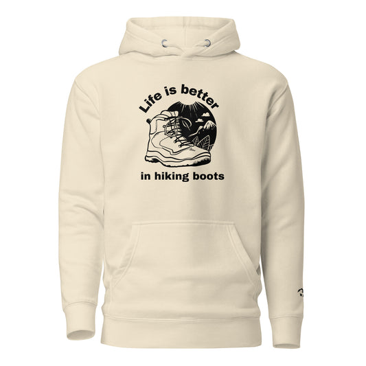 Hiking Hoodie embroidered on left hand - Unisex Hoodie