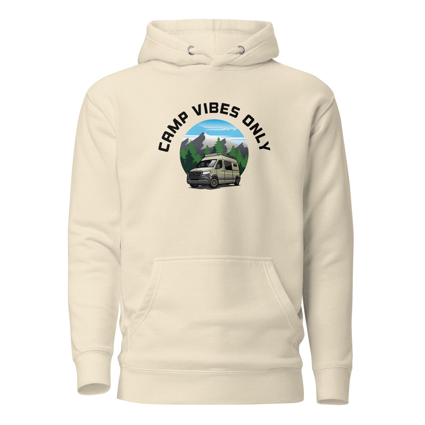 Camping Hoodie "Camp vibes only" - Unisex Hoodie