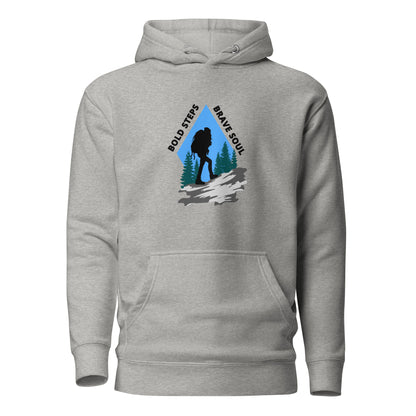 Hiking Hoodie "Bold Steps Breave Soul" - Unisex Hoodie