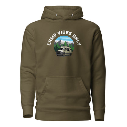 Camping Hoodie "Camp vibes only" - Unisex Hoodie