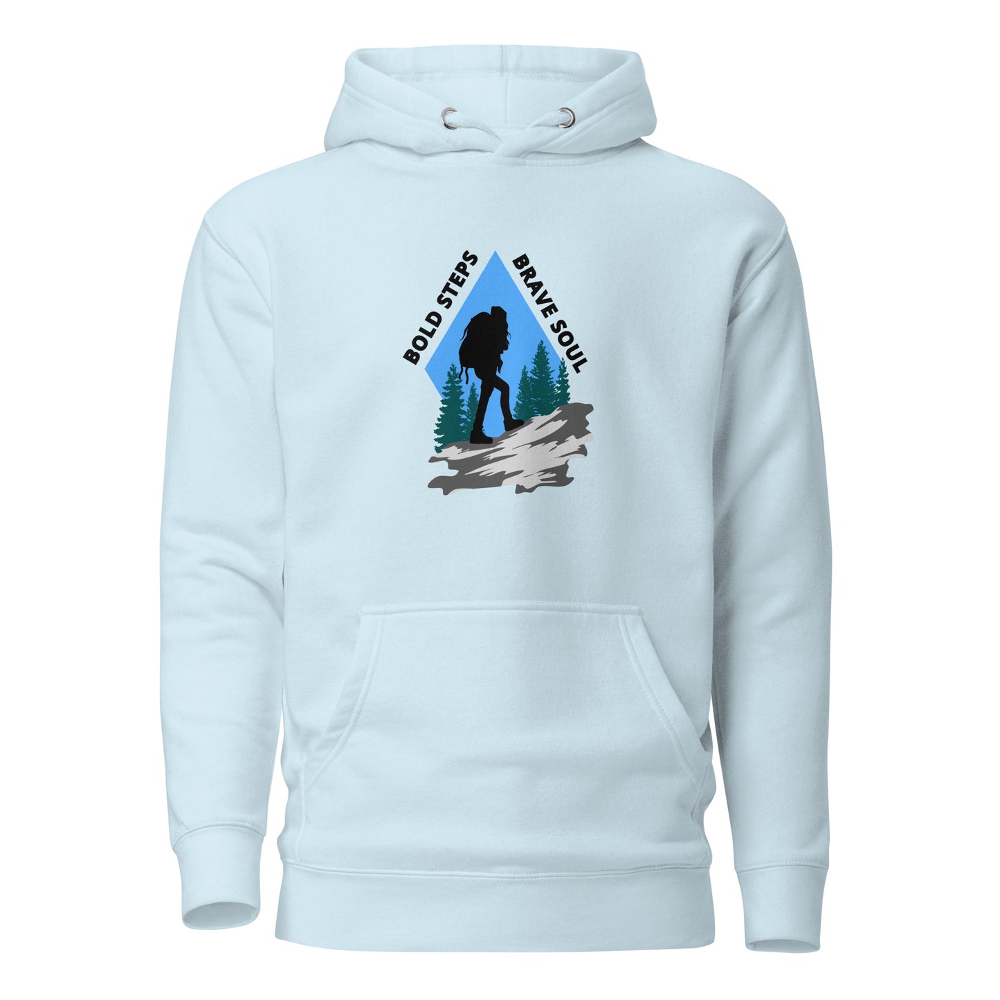 Hiking Hoodie "Bold Steps Breave Soul" - Unisex Hoodie