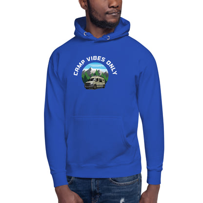 Camping Hoodie "Camp vibes only" - Unisex Hoodie