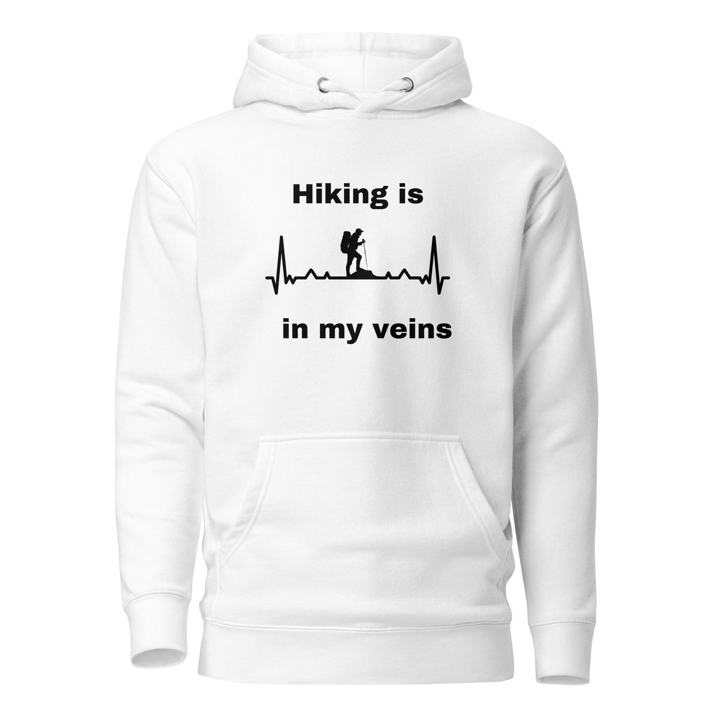 Hiking Hoodie "Hiking is in my veins" - Unisex Hoodie