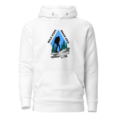 Hiking Hoodie "Bold Steps Breave Soul" - Unisex Hoodie