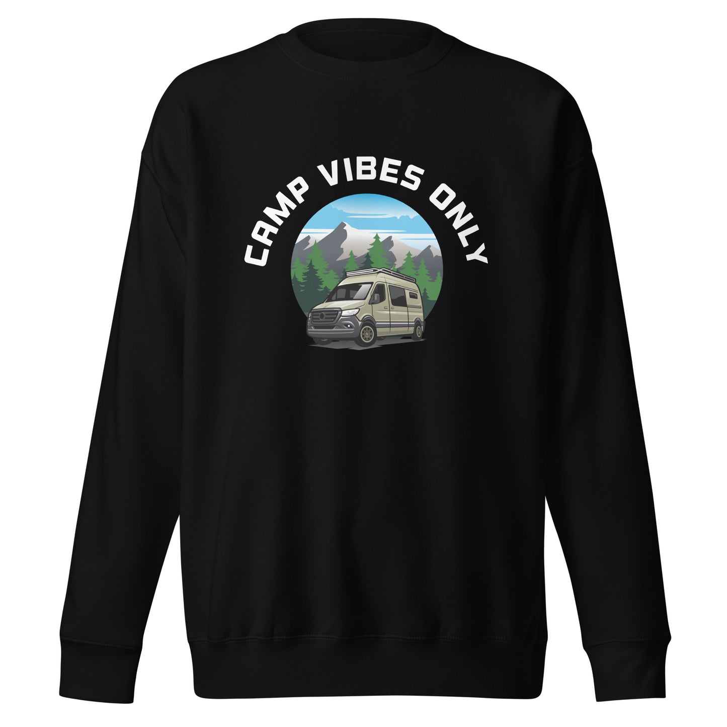 Camping Sweatshirt "Camp vibes only" - Unisex Premium Sweatshirt