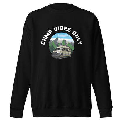 Camping Sweatshirt "Camp vibes only" - Unisex Premium Sweatshirt