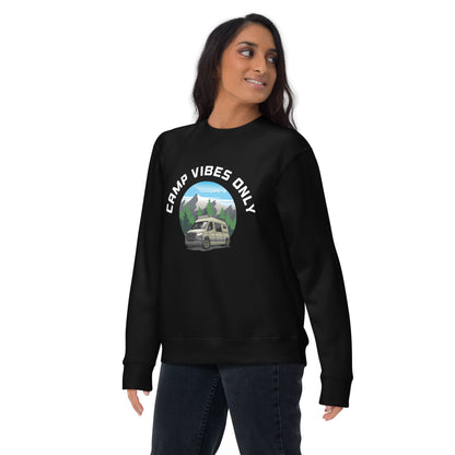 Camping Sweatshirt "Camp vibes only" - Unisex Premium Sweatshirt