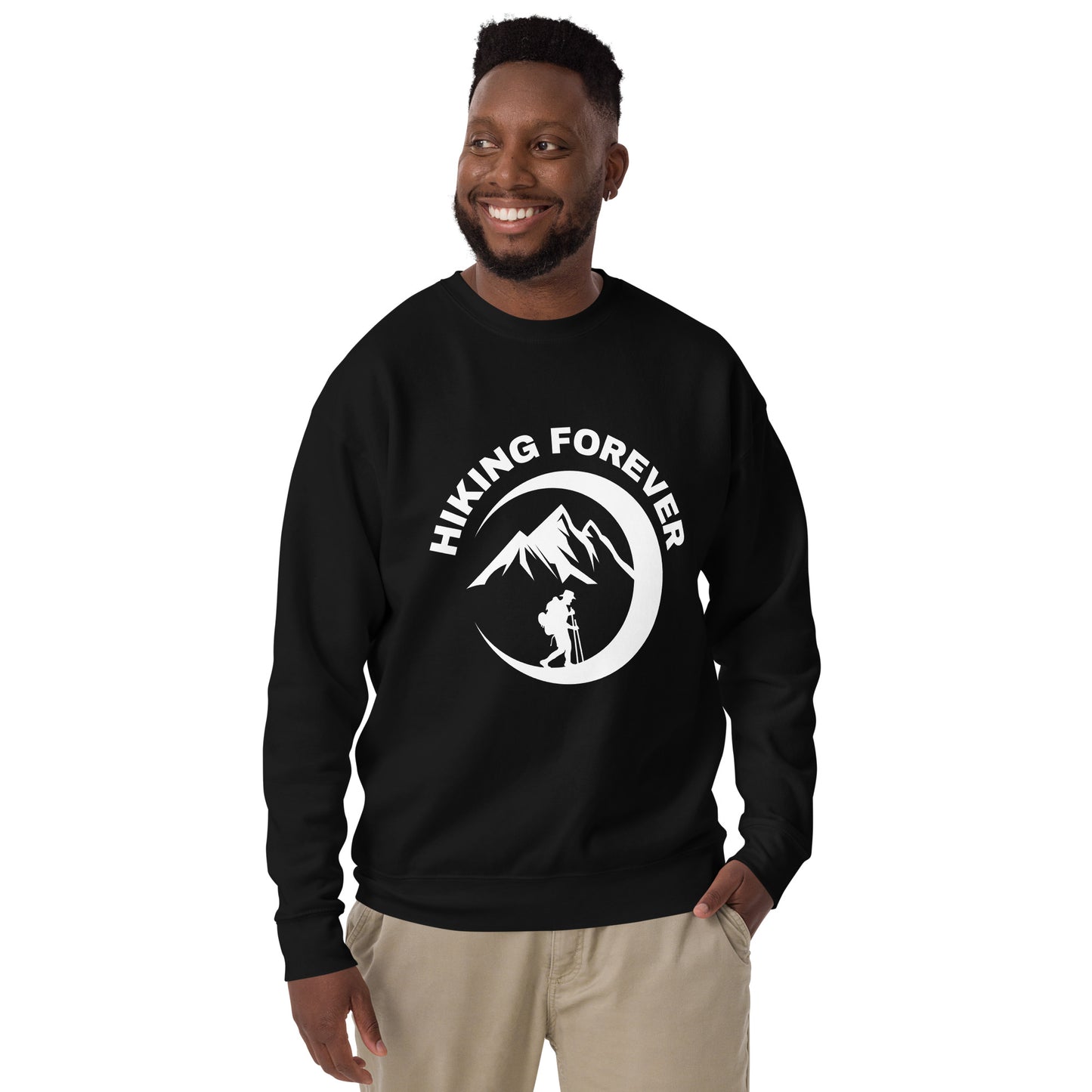 Hiking Sweatshirt "Hiking Forever" - Unisex Premium Sweatshirt