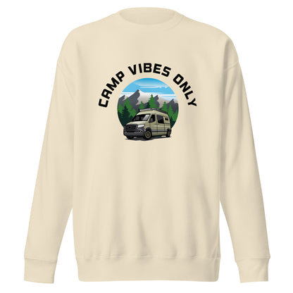 Camping Sweatshirt "Camp vibes only" - Unisex Premium Sweatshirt