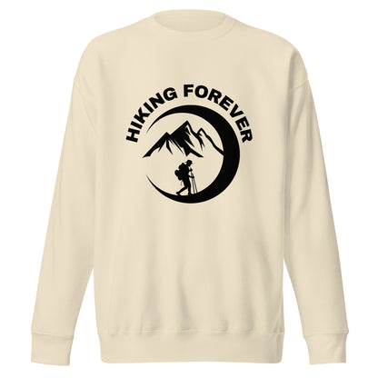 Hiking Sweatshirt "Hiking Forever" - Unisex Premium Sweatshirt