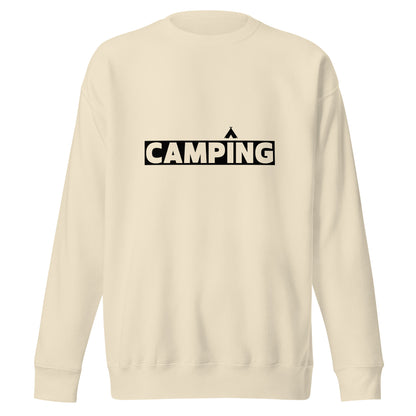 Camping Sweatshirt "CAMPING" - Unisex Premium Sweatshirt