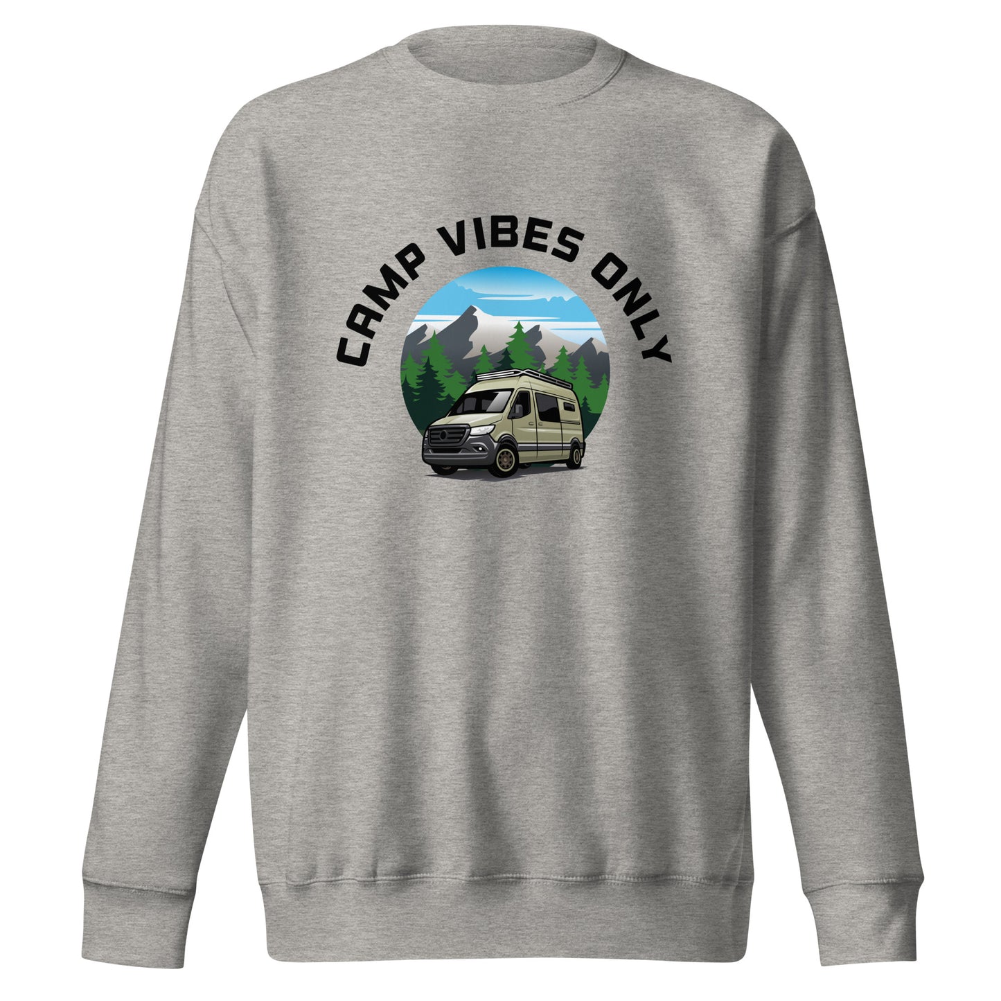 Camping Sweatshirt "Camp vibes only" - Unisex Premium Sweatshirt