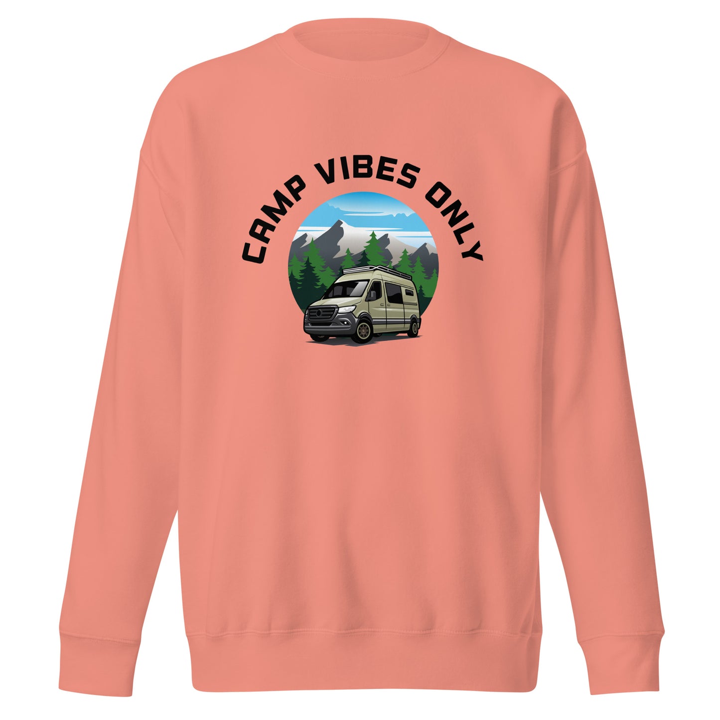 Camping Sweatshirt "Camp vibes only" - Unisex Premium Sweatshirt