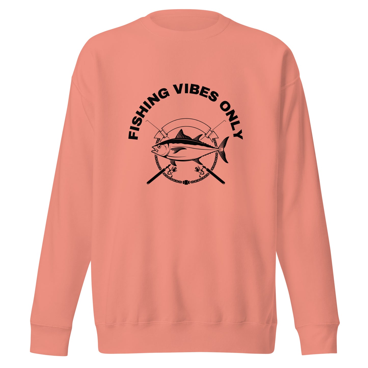 Fishing Sweatshirt "Fishing vibes only" - Unisex Premium Sweatshirt