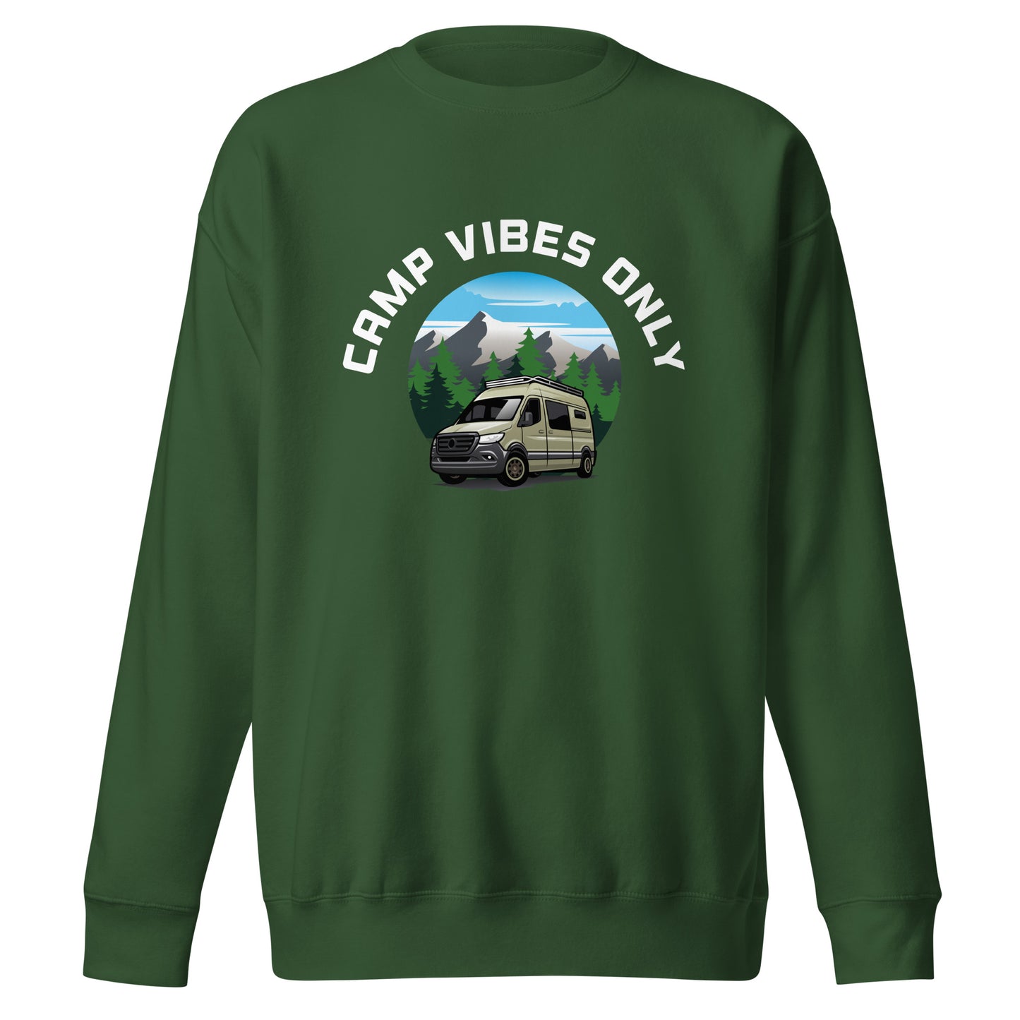 Camping Sweatshirt "Camp vibes only" - Unisex Premium Sweatshirt