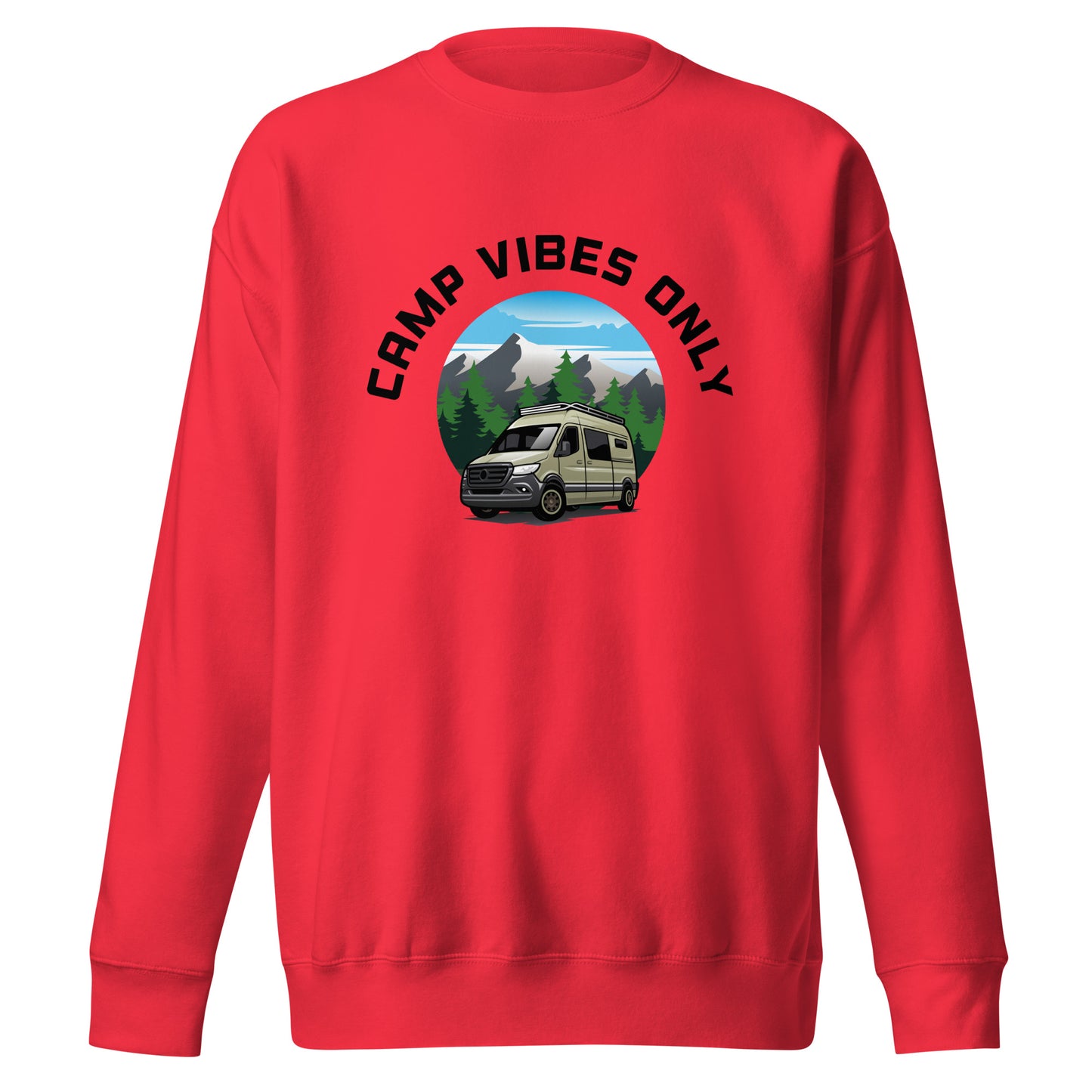 Camping Sweatshirt "Camp vibes only" - Unisex Premium Sweatshirt