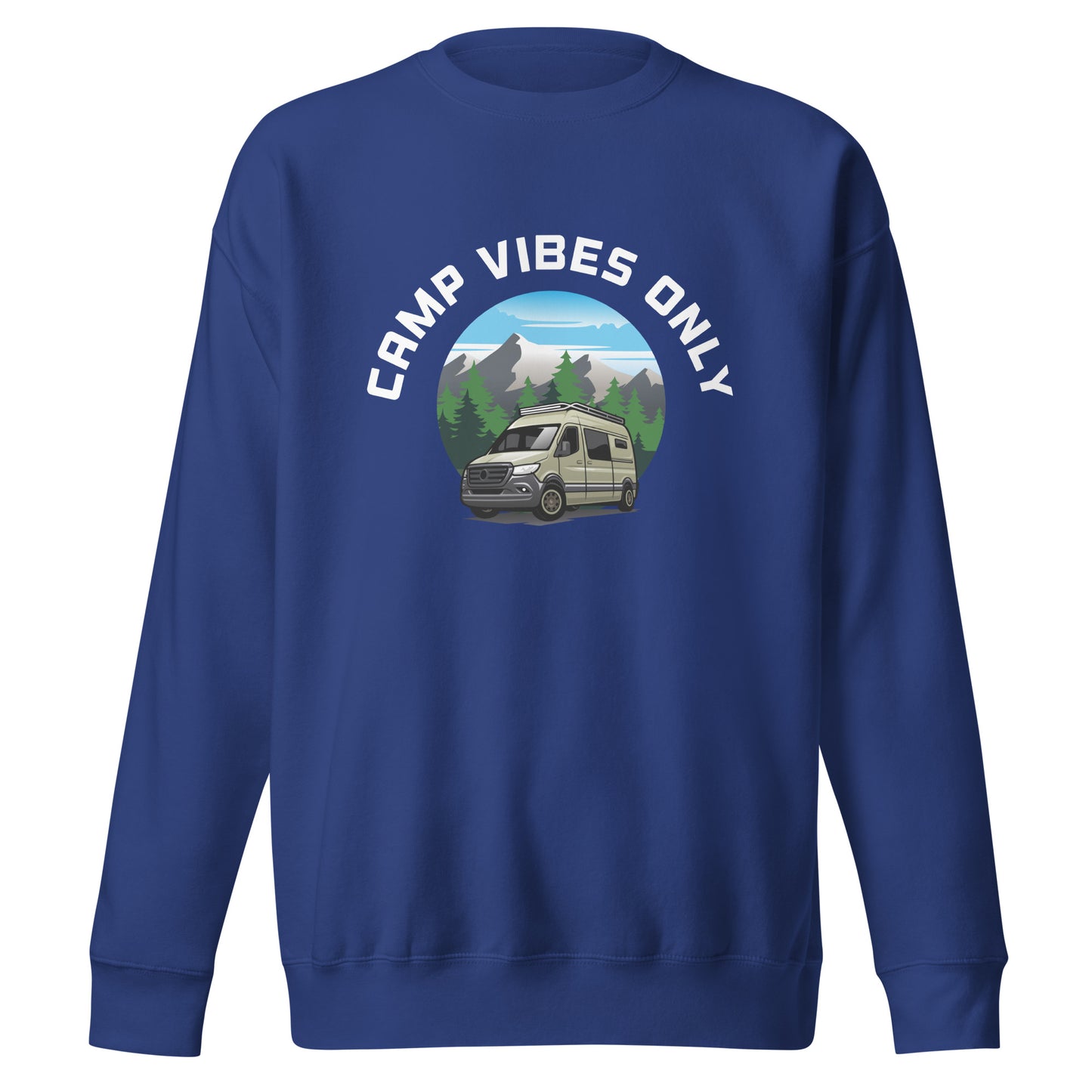 Camping Sweatshirt "Camp vibes only" - Unisex Premium Sweatshirt