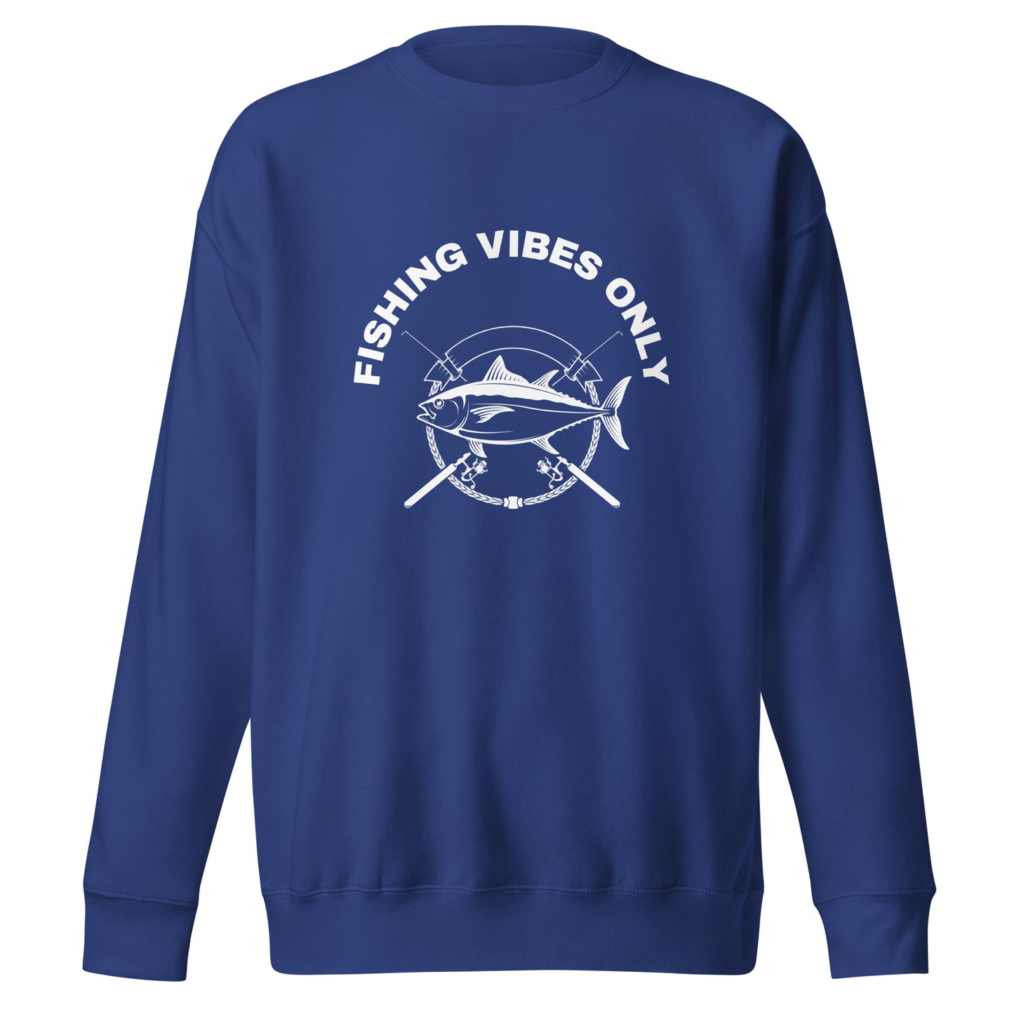 Fishing Sweatshirt "Fishing vibes only" - Unisex Premium Sweatshirt