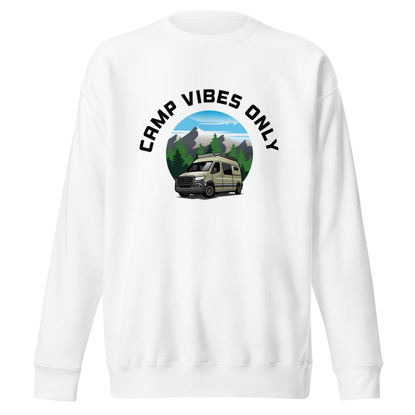 Camping Sweatshirt "Camp vibes only" - Unisex Premium Sweatshirt