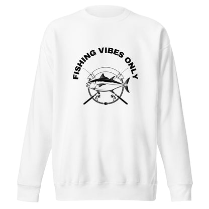 Fishing Sweatshirt "Fishing vibes only" - Unisex Premium Sweatshirt