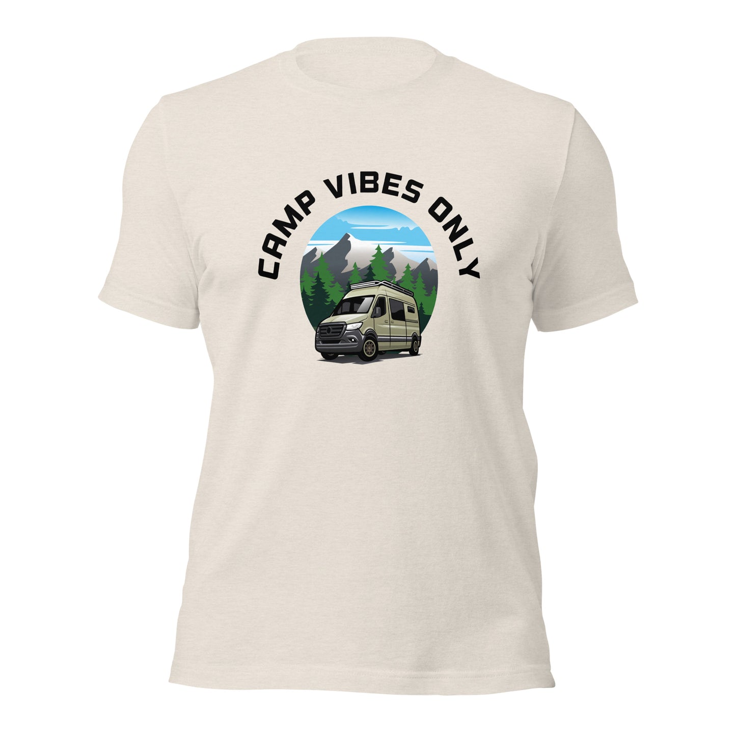 Camping T-shirt "Camp vibes only" - Unisex t-shirt