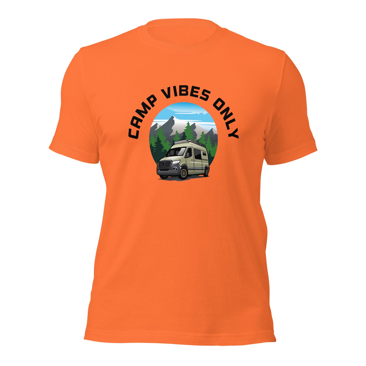 Camping T-shirt "Camp vibes only" - Unisex t-shirt