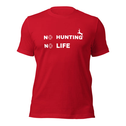 Hunting T-shirt "No hunting No life" - Unisex t-shirt