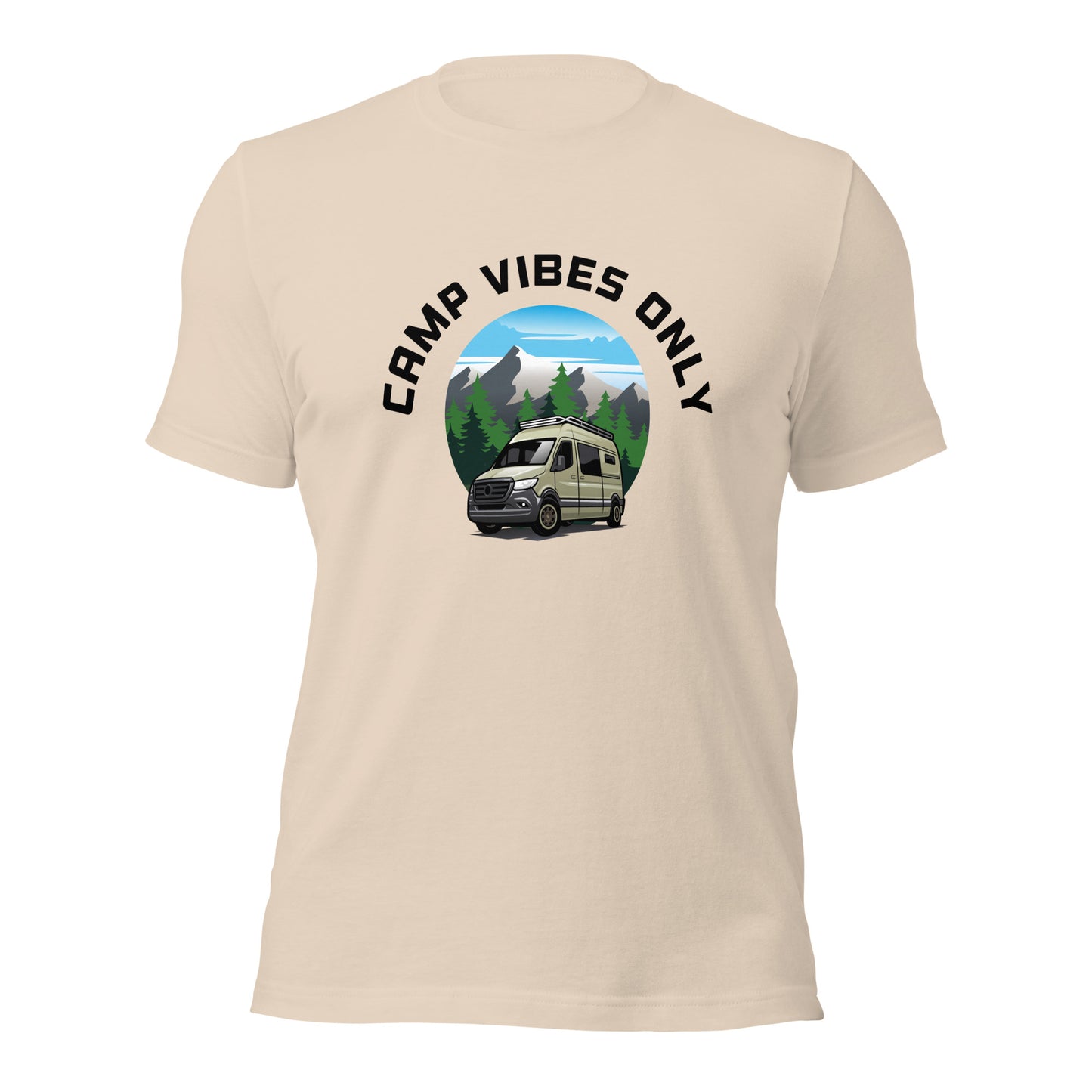 Camping T-shirt "Camp vibes only" - Unisex t-shirt