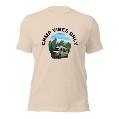 Camping T-shirt "Camp vibes only" - Unisex t-shirt