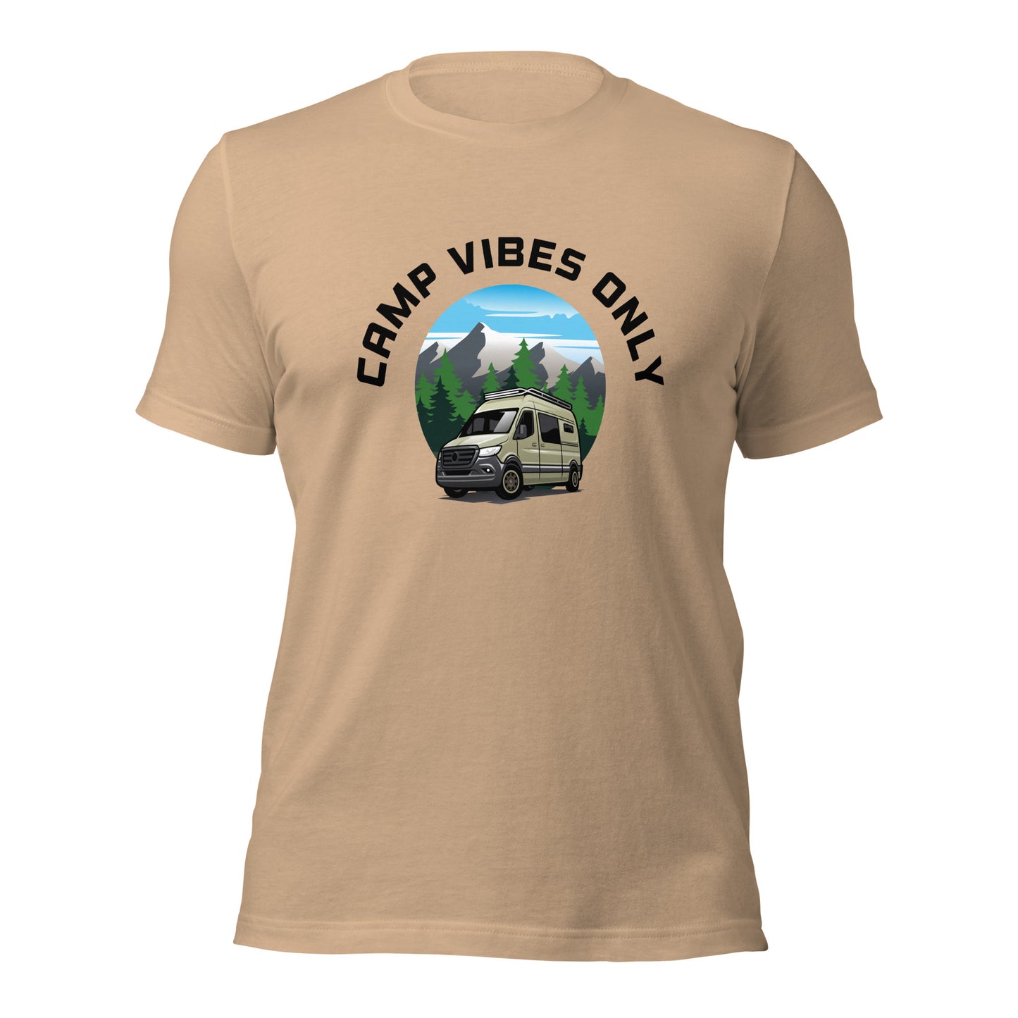 Camping T-shirt "Camp vibes only" - Unisex t-shirt