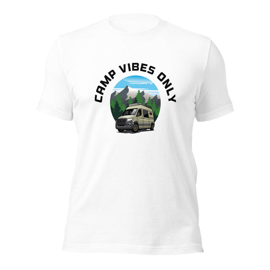 Camping T-shirt "Camp vibes only" - Unisex t-shirt