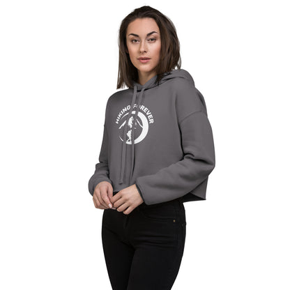 Hiking Crop Hoodie "Hiking Forever" - Crop Hoodie