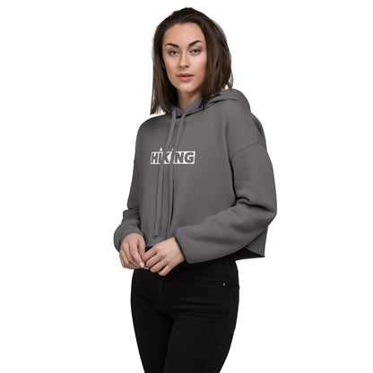 Hiking Crop Hoodie "HIKING" - Crop Hoodie